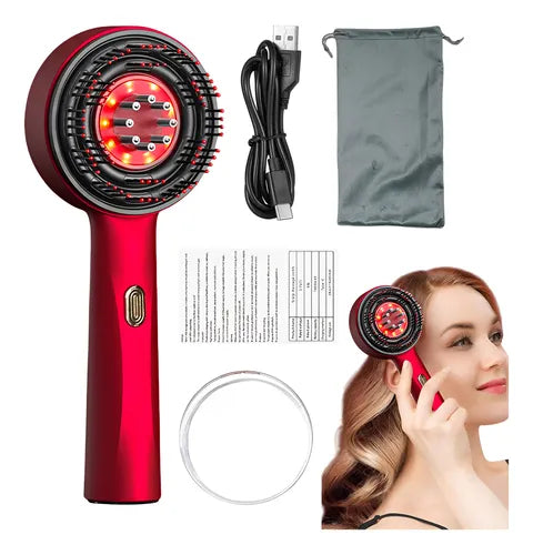 Escova Massageadora de Cabelo e Aplicadora de Óleo