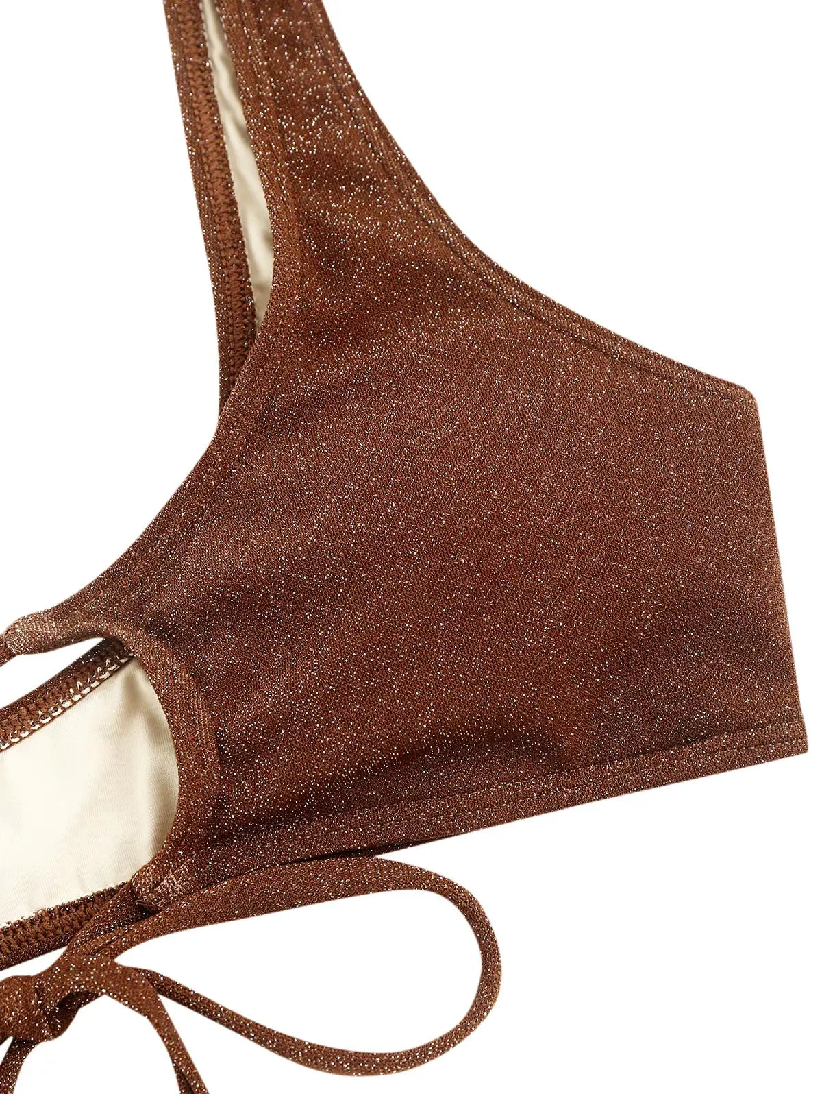 Biquíni feminino com glitter