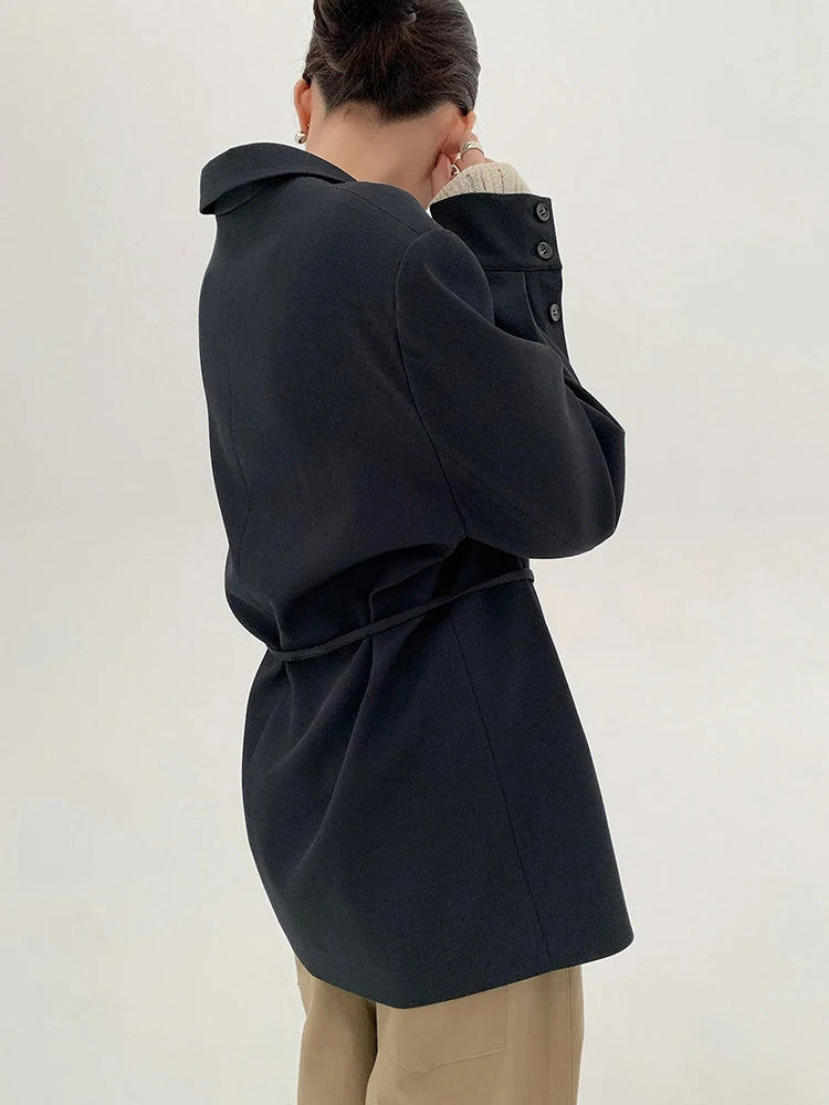 Blazer feminino azul marinho