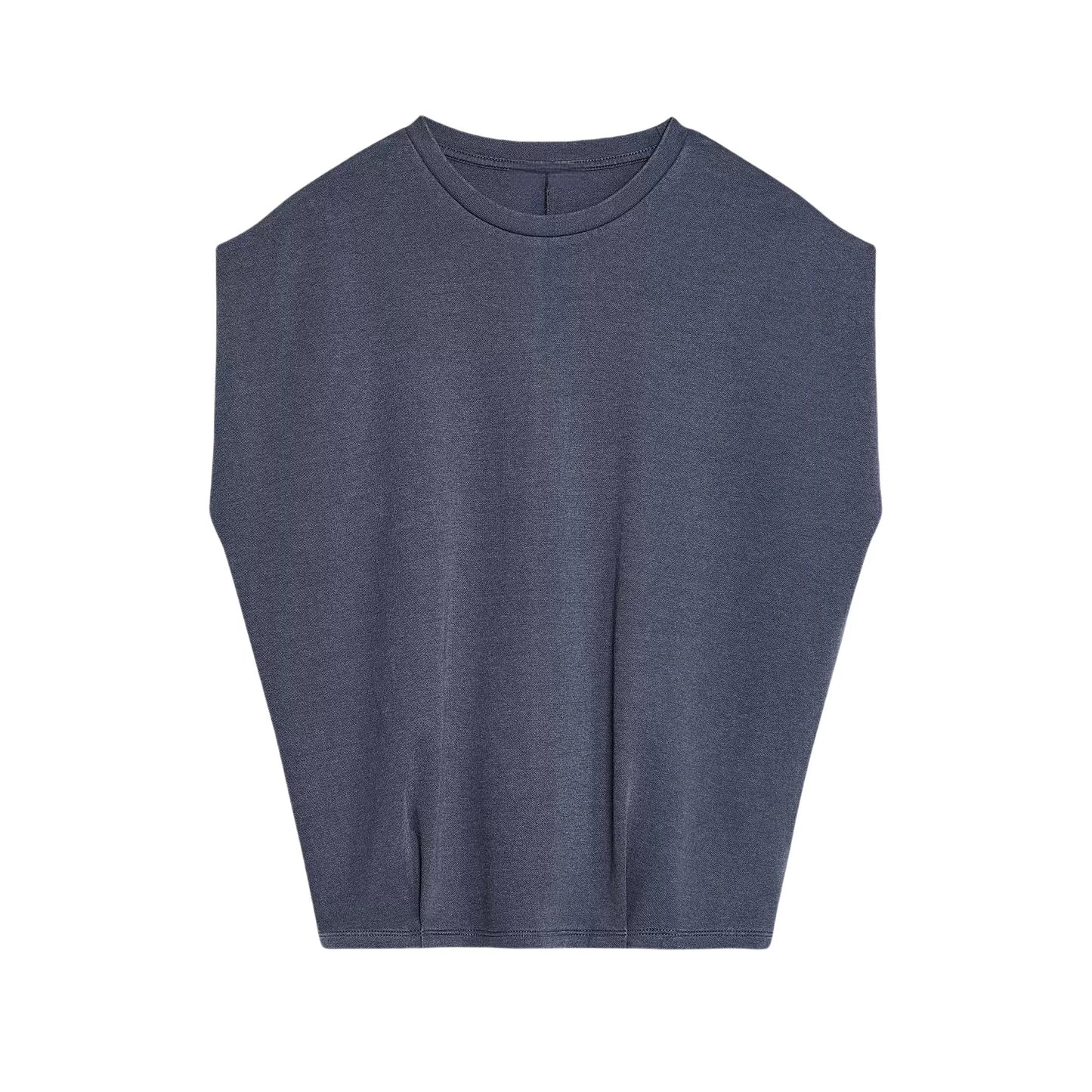 Conjunto: T-shirt feminina confortável com ombro caído e manga curta + calça casual de cintura média para o dia a dia.