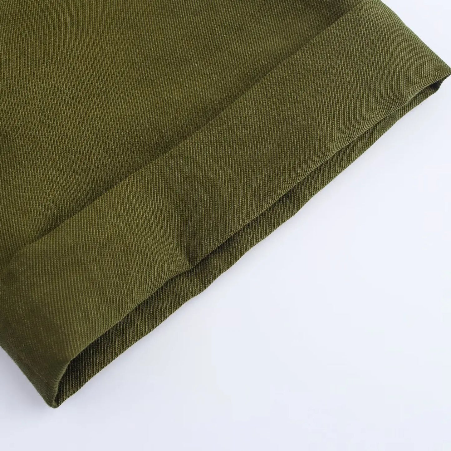 Vestido feminino verão de cor lisa, simples, com cinto, manga curta e lapela