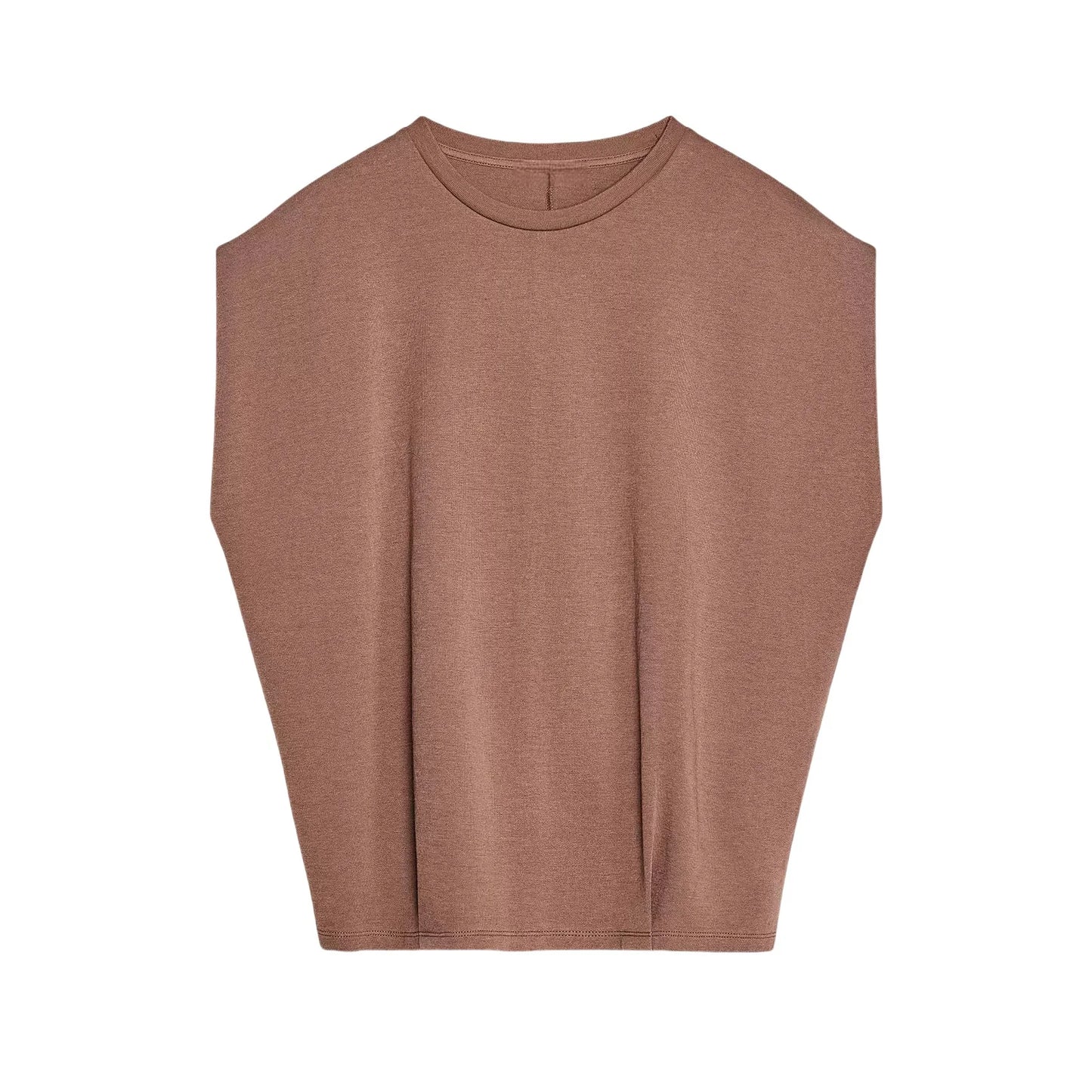 Conjunto: T-shirt feminina confortável com ombro caído e manga curta + calça casual de cintura média para o dia a dia.