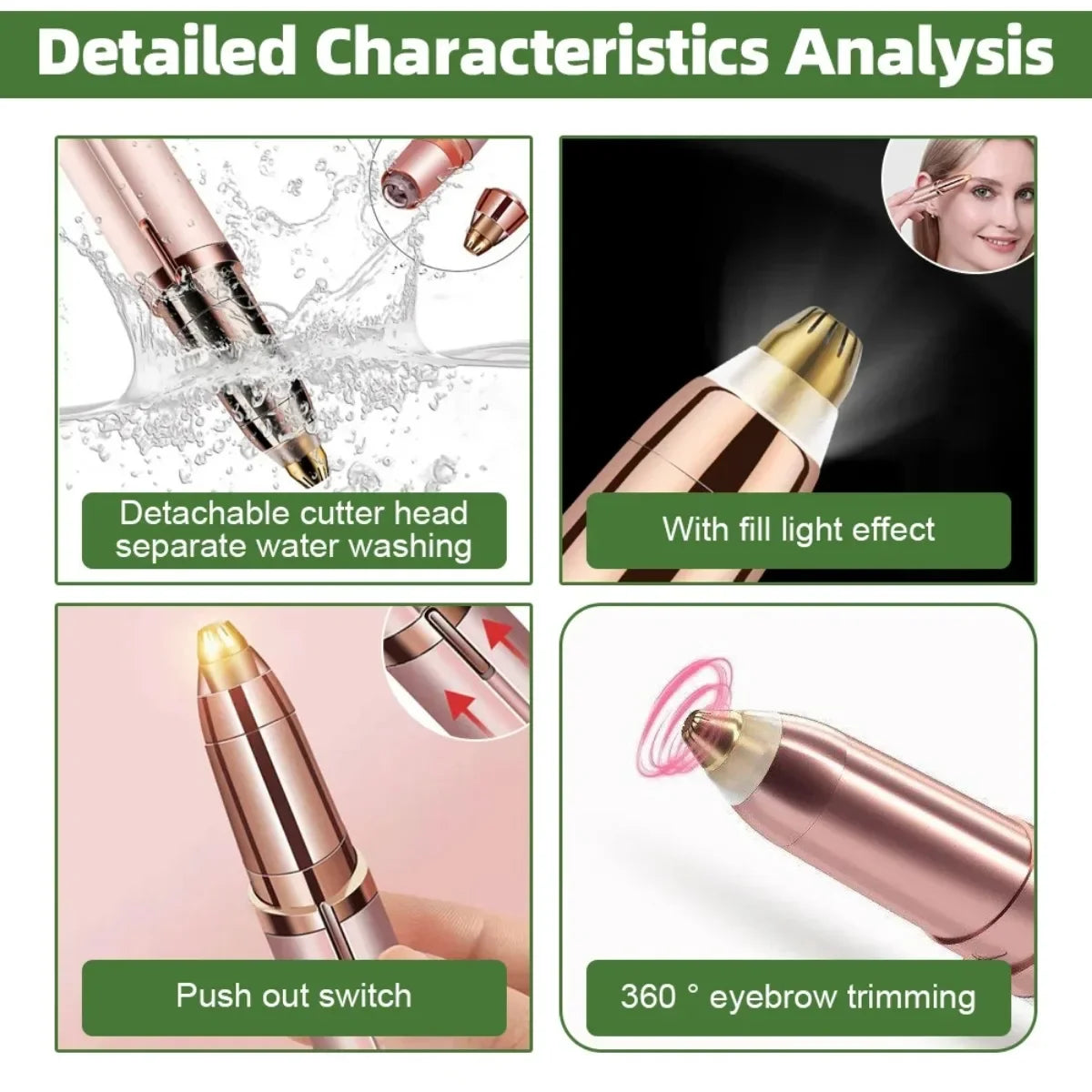 Caneta Depiladora de Sobrancelha - Face Depyl