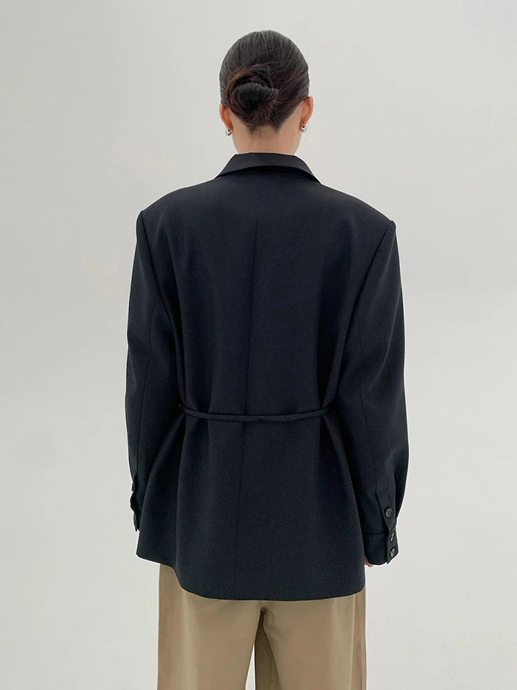 Blazer feminino azul marinho