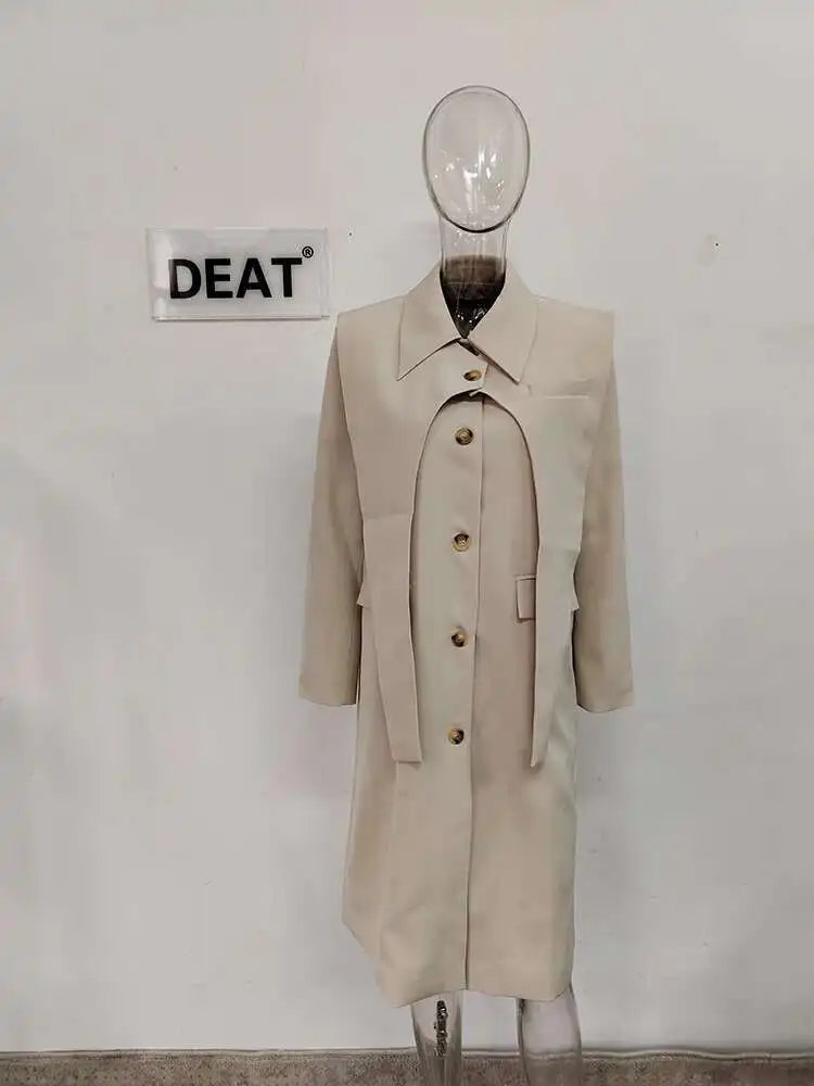 Trench coat feminino com pala. Sobretudo versátil para meia‑estação.