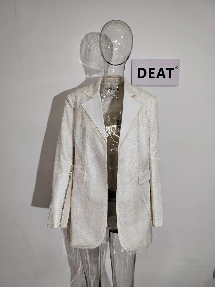 Blazer Feminino, Gola Entalhada