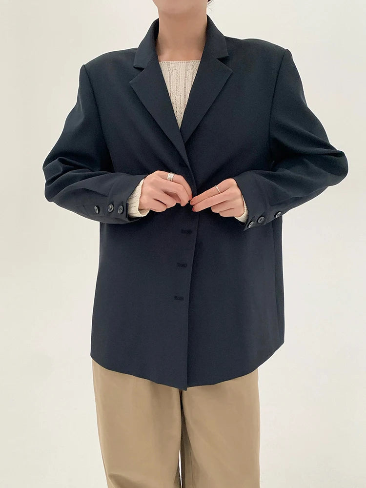 Blazer feminino azul marinho