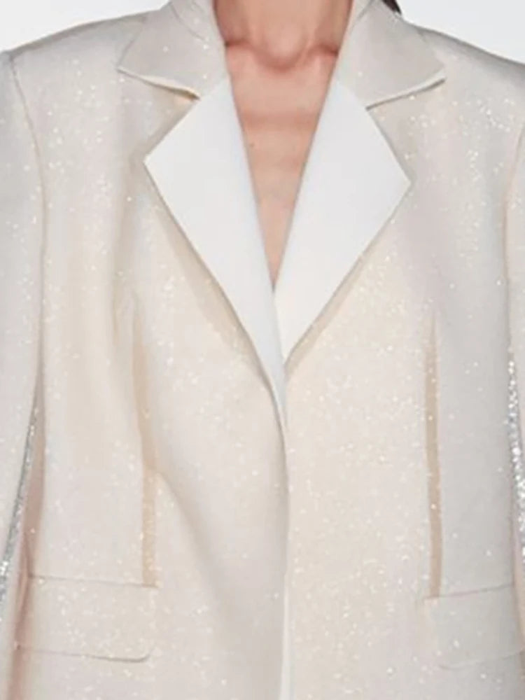 Blazer Feminino, Gola Entalhada