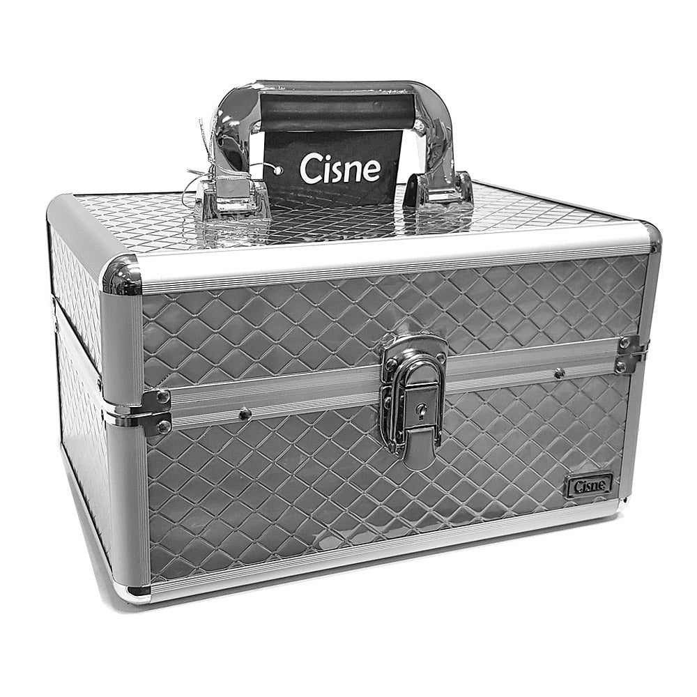 Maleta para Maquiagem e Acessórios Cisne CSN5152LC-2 Prata