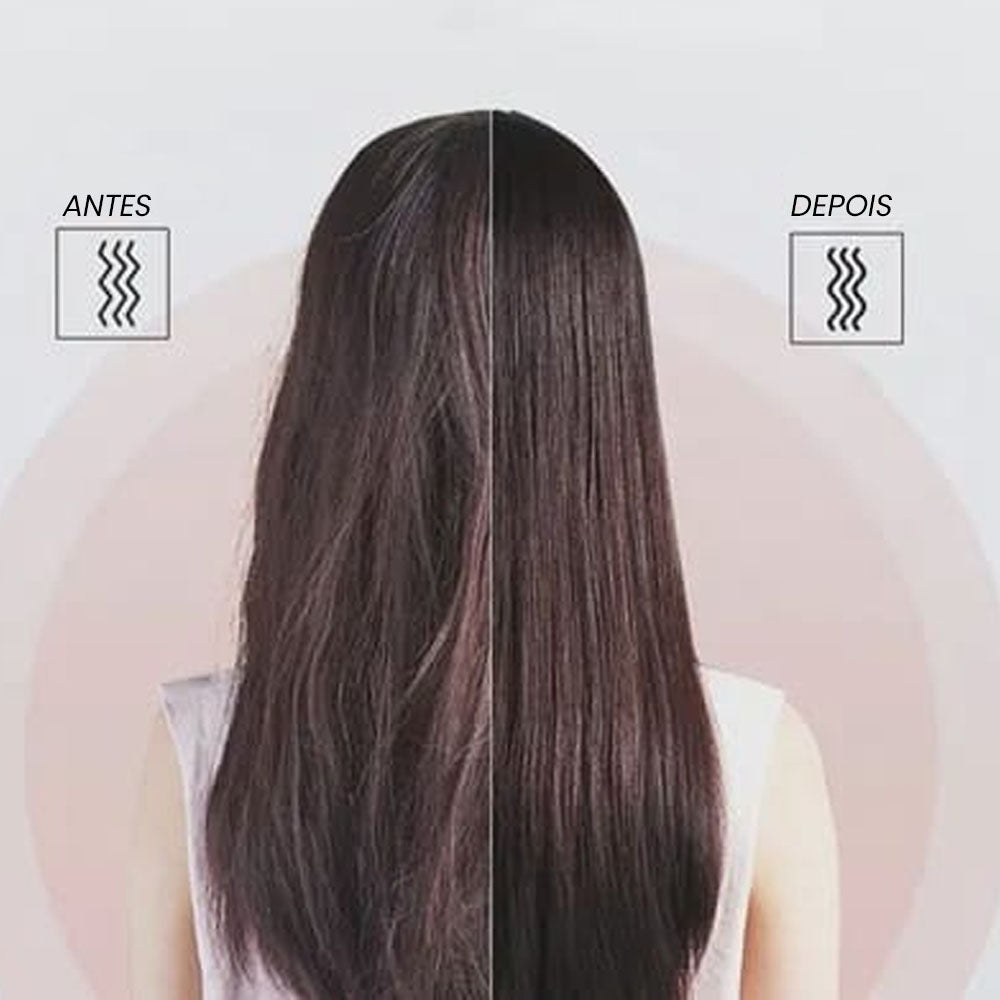 Chapinha Escova Secadora Profissional de Cabelo Pente Alisamento Elétrico 