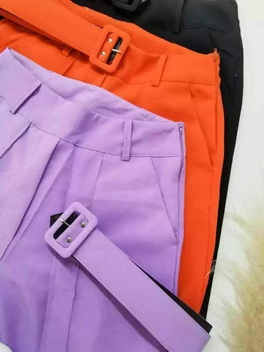 Calça Feminina em Alfaiataria Pantalona Lorena